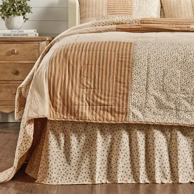 Vhc Brands 16" Bed Skirt In White;green;purple
