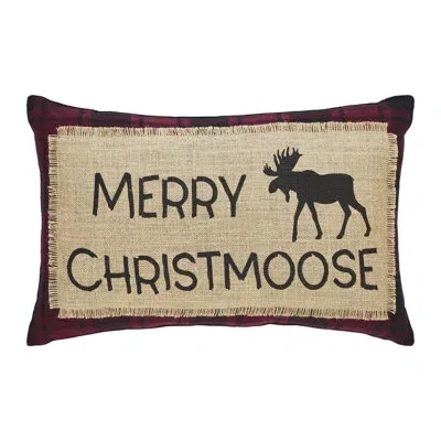 Vhc Brands 70% Cotton / 30% Cotton Polyester Blend Shell, Polyester Pillow Fill Throw Pillow In Black;red;tan