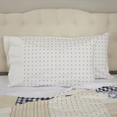 Vhc Brands Abigail Standard Pillow Case Set Of 2 In White