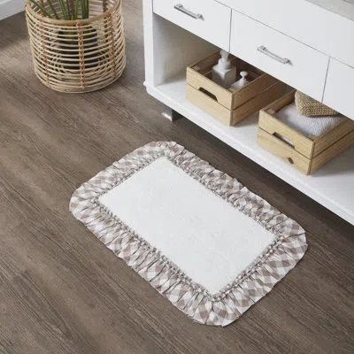 Vhc Brands Annie Buffalo Check Bathmat In Portabella Brown
