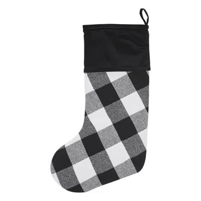 Vhc Brands Annie Buffalo Check Cotton Stocking In Country Black