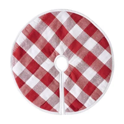 Vhc Brands Annie Buffalo Check Cotton Tree Skirt In Classic Red