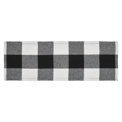 Vhc Brands Annie Buffalo Check Dining Linens In Black;white