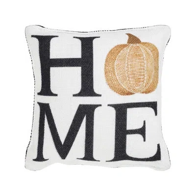 Vhc Brands Annie Buffalo Check Polyester/polyester Blend Throw Square Pillow Cover & Insert In Black;white;orange