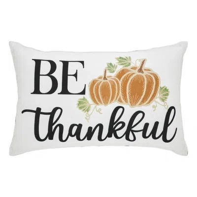 Vhc Brands Annie Buffalo Check Recycled Plastic Lumbar Rectangular Pillow Cover & Insert In Black;white;orange