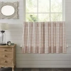 Vhc Brands Annie Check 2-pc. Rod Pocket Window Tier In Brown