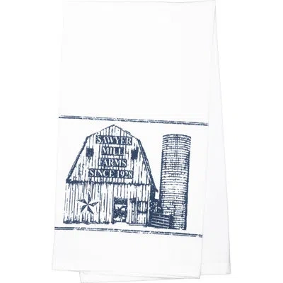 Vhc Brands Barn Muslin Dishcloth In Blue;white