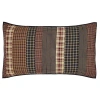 Vhc Brands Beckham Patchwork Sham In Black;red;tan