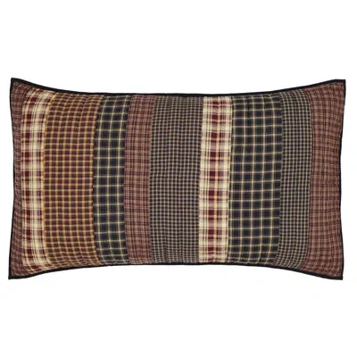 Vhc Brands Beckham Patchwork Sham In Black;red;tan