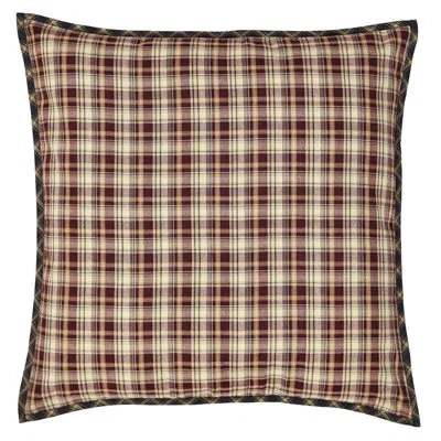 Vhc Brands Beckham Plaid Sham In Black;red;tan