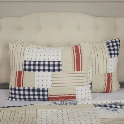Vhc Brands Betsy King Sham 37lx21w In Blue