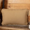 Vhc Brands Burlap Natural Rectangular Pillow Cover & Insert In Natural,polyester
