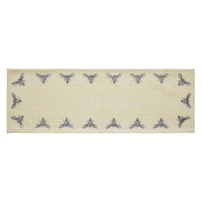 Vhc Brands Buzzy Bees Runner 8x24 In Gray;yellow;cream