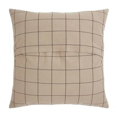 Vhc Brands Checkered Cotton Blend Sham In Red;tan