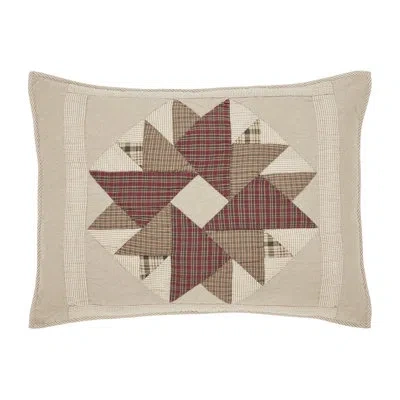 Vhc Brands Cider Mill 100% Cotton Buttons Sham In Green;red;tan