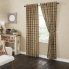 Vhc Brands Cider Mill Rod Pocket Light-filtering Set Of 2 Curtain Panel In Sand