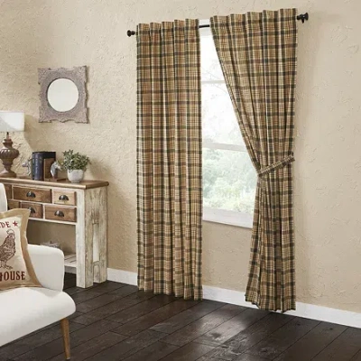 Vhc Brands Cider Mill Rod Pocket Light-filtering Set Of 2 Curtain Panel In Sand