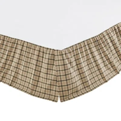 Vhc Brands Cider Mill Wheeler Bed Skirts In Brown;green;tan