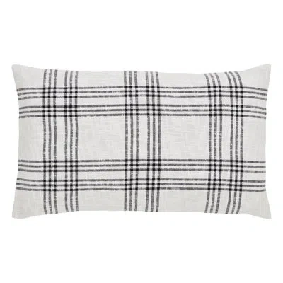 Vhc Brands Cohe  100% Cotton Buttons Sham In Black;white