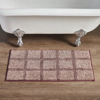Vhc Brands Connell Bathmat 17x36 In Red;tan