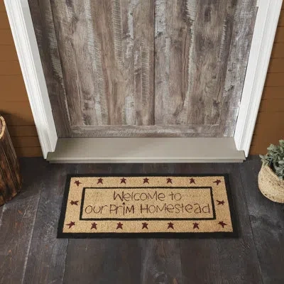 Vhc Brands Connell Outdoor Doormat In Black;red;tan