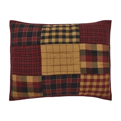 Vhc Brands Connell Sham In Black;red;tan