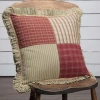 Vhc Brands Cottage Path 18x18 Throw Pillow In Red