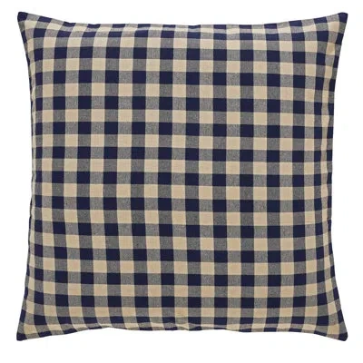 Vhc Brands Cotton Blend Pillow Sham In Blue;tan