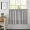Vhc Brands Cotton Burlap 2-pc. Rod Pocket Window Tier In Gray