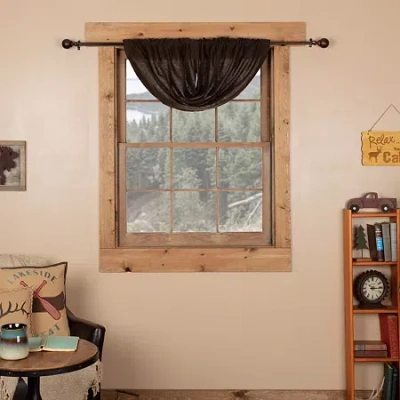 Vhc Brands Cotton Burlap Light-filtering Rod Pocket Single Balloon Shade In Brown