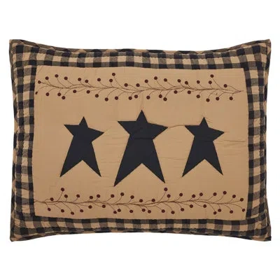 Vhc Brands Cotton Sham In Black;red;tan