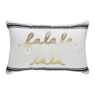 Vhc Brands Cotton Throw Pillow Cover & Insert In Black;white;gold