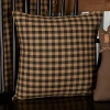 Vhc Brands Country Check Square Throw Pillow In Black
