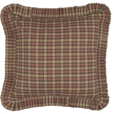 Vhc Brands Crosswoods 100% Cotton Buttons Sham In Blue;red;tan