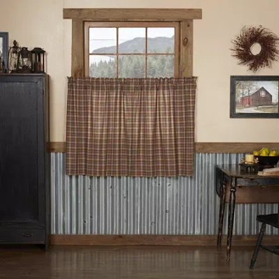 Vhc Brands Crosswoods 2-pc. Rod Pocket Window Tier In White