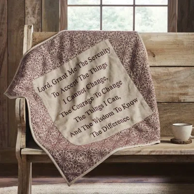 Vhc Brands Custom House Handmade Throw Blanket In Burgundy