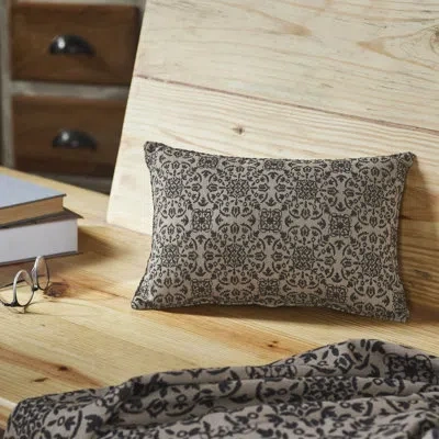 Vhc Brands Custom House Throw Pillow In Black;tan