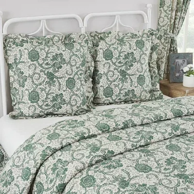 Vhc Brands Dorset Bed Skirt In Green