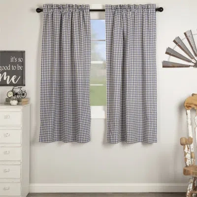 Vhc Brands Doylestown Check Short Panel Set Of 2