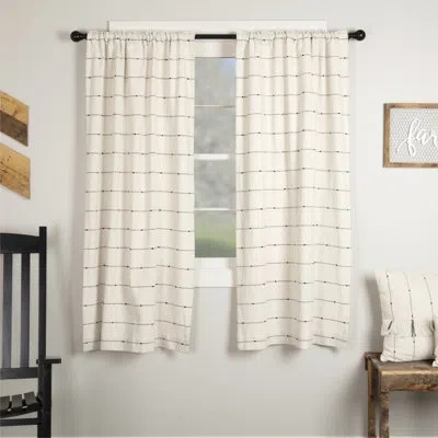 Vhc Brands Farmcloth Stripe Short Panel Set Of 2