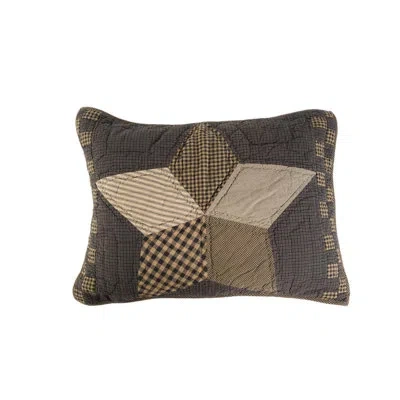 Vhc Brands Farmhouse Star Sham In Black;tan