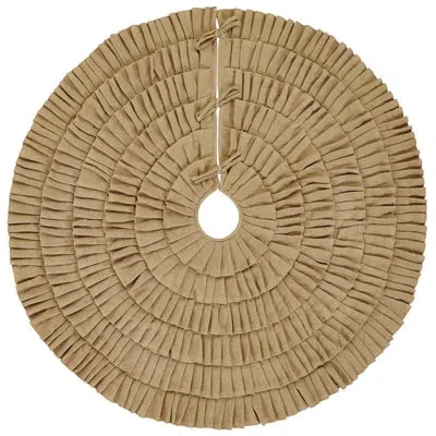 Vhc Brands Festive Finds Burlap Tree Skirt In Natural