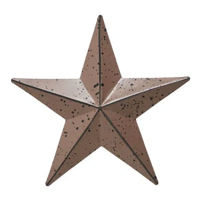 Vhc Brands Festive Finds Metal Star Speckled Distressed In Black,brown
