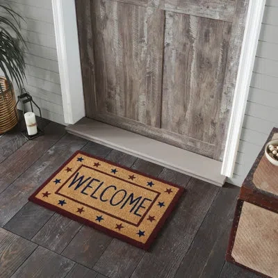 Vhc Brands Festive Finds Patriotic Stars Welcome Coir Rug Rect