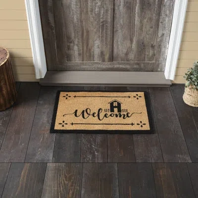 Vhc Brands Festive Finds Saltbox Coir Welcome Rug Rect