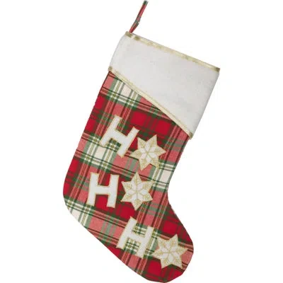 Vhc Brands Festive Finds Stocking In Green;red;cream