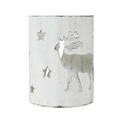 Vhc Brands Festive Finds Votive Candle Holder Reindeer White