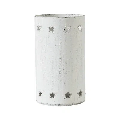 Vhc Brands Festive Finds Votive Candle Holder Stars White
