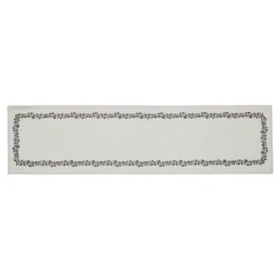 Vhc Brands Finders Keepers Eucalyptus Runner 12x36 In White;gray