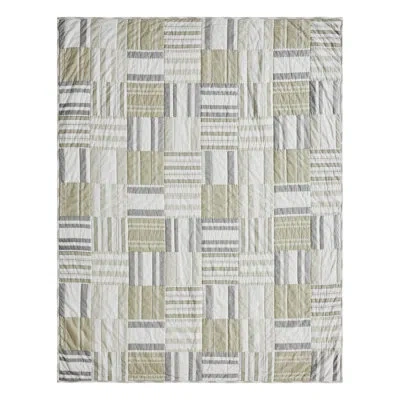 Vhc Brands Finders Keepers Handmade Throw Blanket In White;gray;tan